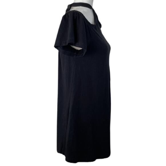 ASOS Basic Off Shoulder Little Black Halter Dress Sz 4 - Picture 5 of 9